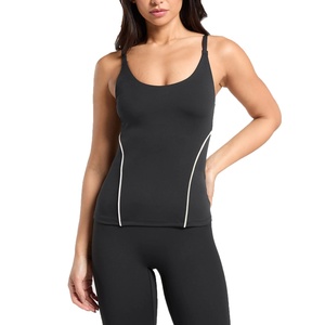 Ensemble de yoga pour femmes de haute qualité, taille élastique, logo personnalisé, vente en gros, leggings unis pour la salle de sport, taille plus pour femmes, ensembles de yoga - Product Image 6