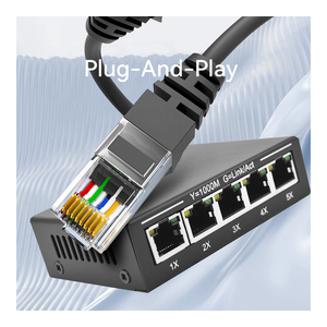 <span class=keywords><strong>Switch</strong></span> <span class=keywords><strong>Gigabit</strong></span> GIANTECH a 5 Porte RJ45 <span class=keywords><strong>10</strong></span>/100/1000Mbps con Supporto VLAN, Montaggio Desktop, Gestione di Rete Leggera, Disponibile - Product Image 5