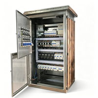 Tableau de distribution électrique décoratif extérieur de style paysager avec 12-24 prises IP66 résistant aux intempéries