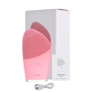 New Electric Waterproof Silicone Vibration Facial Cleansing Brush Device