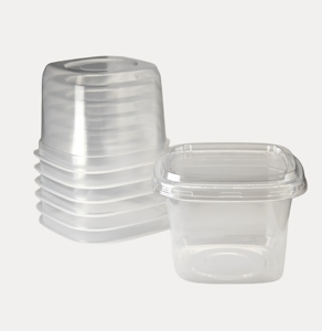 Sulide 500ML Contenedor de tiramisú transparente desechable Pudín Jalea PP Plástico Cuadrado Postre Tazas Cajas con tapas - Product Image 3