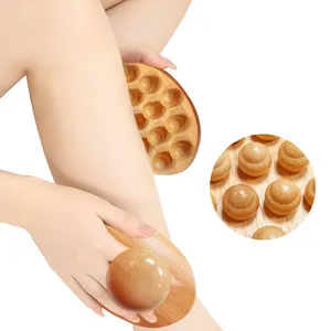 Made in China wooden scraping massager Wooden lymphatic detoxification tool leg relaxation wooden massage tool