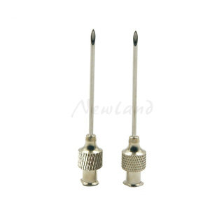 Aiguilles vétérinaires réutilisables à moyeu rond 14G 15G 16G 18G 20G Aiguilles en acier inoxydable pour Luer Lock et Luer Slip Seringues Porcs Clinique - Product Image 2