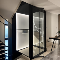 Ascensore Panoramico con Cabina in Vetro, Senza Ingranaggi, Senza Locale Macchine, a Risparmio Energetico, Silenzioso, Fluido, Design Moderno, a Trazione