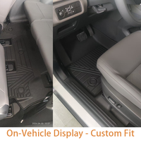 3 pièces de tapis de sol de voiture antidérapants sur mesure pour Renault Duster 2018 LHD 5D TPE, protection de seuil de porte