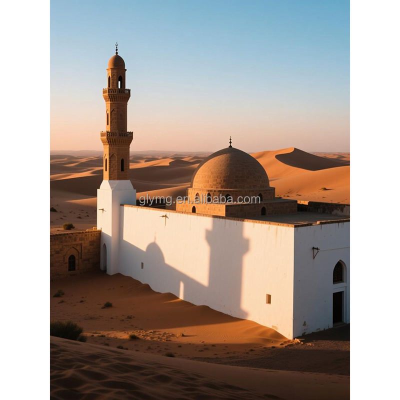 Mosquée - Blanc avec couleur désert
