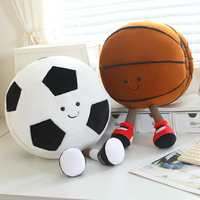 Nouveauté : chauffe-mains en peluche en forme de ballon de football, poupée en peluche, décoration d'intérieur, chauffe-mains en peluche réaliste en forme de ballon de basket