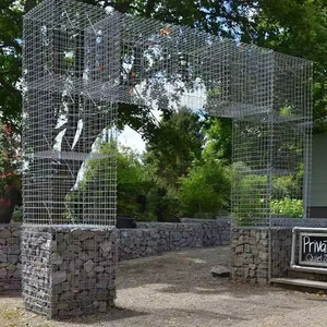 Grillage <span class=keywords><strong>gabion</strong></span> en fer galvanisé de qualité supérieure avec mailles carrées et fil de 4 mm/5 mm pour <span class=keywords><strong>mur</strong></span> de périmètre résidentiel de luxe - Product Image 1