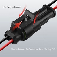 Kabel Harness Mobil Oem 1 2 3 4 5 6 Pin 1.5 Seri 282108-1 PA66 Inti Tembaga Amp Tahan Air Anti Debu