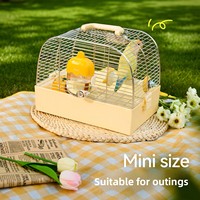 Bouteille d'eau pour perroquet en acier inoxydable Tafit, type broche, sans fuite, idéale pour les transporteurs de voyage, abreuvoir mignon pour oiseaux, pour calopsites et canaris