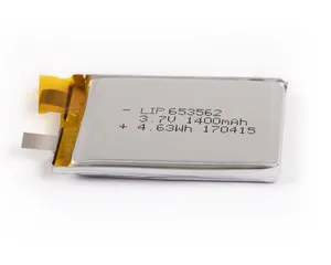 מותאם אישית ליתיום סוללה 3.7v 1250mah 4.7wh li-פולימר 1300mah ליתיום פולימר סוללה עבור GPS