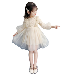 ชุดเดรสเด็กผู้หญิงแบบลำลองประดับลูกปัดลายลูกไม้สวยงามที่สุดสำหรับงานปาร์ตี้ ดีไซน์แบบกระโปรงบัลเลต์ ขายส่ง กำลังมองหาตัวแทนจำหน่าย - Product Image 1