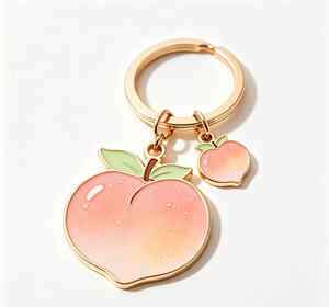 Llavero Personalizado de Aleación de Zinc con Forma de Pera, Impresión UV en Esmalte Duro, Colgante de Fruta, Regalo, Souvenir - Product Image 4