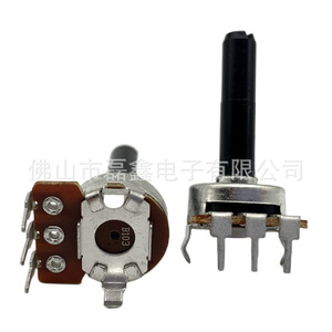 Potentiomètre rotatif Leixin R1615 à 3 broches, vertical, simple, avec réglage par bouton - Product Image 3