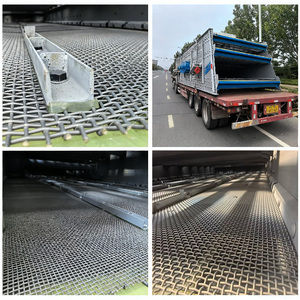 Grillage métallique tissé en acier au manganèse de haute qualité, maille carrée, pour tamisage de pierres concassées - Product Image 5