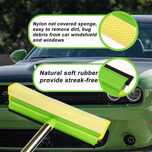 Nettoyeur de vitres avec longue rallonge Essuie-glaces de sol Raclette de <span class=keywords><strong>lave</strong></span>-<span class=keywords><strong>vitre</strong></span> Éponge Vadrouille pour le nettoyage de voiture et de vitres Personnalisable - Product Image 5