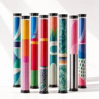 Tube de rangement transparent en acrylique pour affiches, support pour tapis de mahjong enroulable, organisateur d'accessoires de mahjong, convient aux tapis de jeu jusqu'à 33 pouces