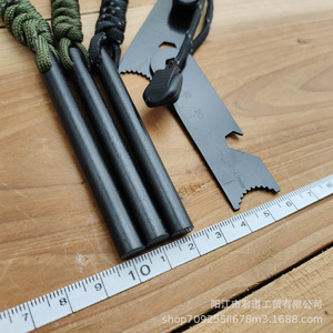 Allume-feu en bâton de magnésium 8x80mm, outil de survie en plein air avec règle et cordon pour utilisation en milieu sauvage - Product Image 4