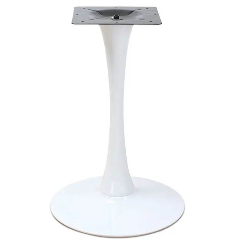 Design moderno ferro base de base de mesa Tulip Restaurante Comercial Móveis perna perna da mesa de alumínio base de mesa com estrutura metálica