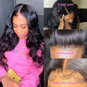 Новое поступление, лучшие популярные T-образные парики для женщин, оптом, норковые натуральные бразильские прямые человеческие волосы, парики на сетке, передние парики от поставщика - Product Image 6