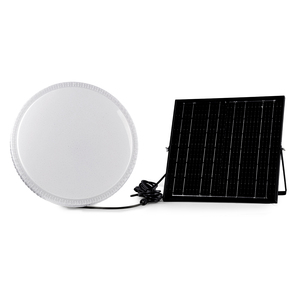 Đèn Panel LED chống nước IP65 350mm, 180 LED, đèn năng lượng mặt trời trang trí sân vườn, điều khiển từ xa, dùng trong nhà/ngoài trời, chất liệu PC, lắp trần - Product Image 1