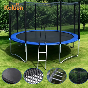 Cama Elástica Redonda con Red de Seguridad de 6, 8, 10, 12, 14 y 16 Pies para Niños y Adultos, Diversión Bungee para Jardín y Patio Exterior - Product Image 1