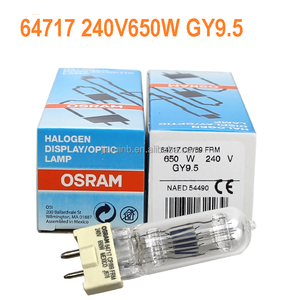 <span class=keywords><strong>Bombilla</strong></span> Halógena para Fotografía Cinematográfica O-SRAM 64742 <span class=keywords><strong>500W</strong></span> GY9.5 64787 240V2000W G22 64789 G38 64745 230V1000W GX9.5 - Product Image 3