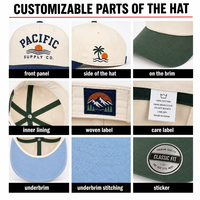 Casquette de baseball pour homme en PU personnalisée, perforée au laser, séchage rapide, performance, imperméable, pour la pêche en extérieur, vente en gros