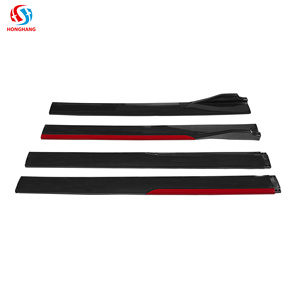 Honghang gonna laterale auto estensione in fibra di carbonio minigonne laterali per Volkswagen <span class=keywords><strong>T6</strong></span> <span class=keywords><strong>Golf</strong></span> BMW F30 G20 E90 Cadillac Honda Tesla - Product Image 2
