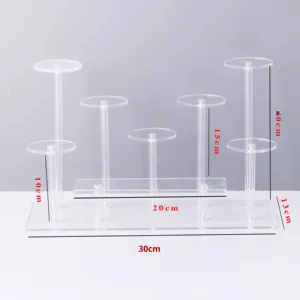 Expositor de Perfumes Acrílico Moderno Lavable Personalizado, Estante Escalonado de 9 Niveles, Expositor Transparente para Cosméticos/Joyas, para Mostrador - Product Image 4