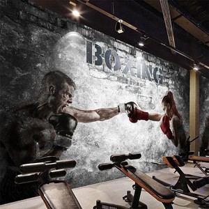 Murale da Parete Personalizzato per Boxe, Carta da Parati su Misura per Palestre, Club di Boxe e Studi Fitness - Product Image 1