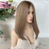 Perruques israéliennes en vente Boutique de perruques naturelles douces et fines Cheveux complets Ombre Blonde Hd Lace Perruques juives Full Lace