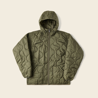 Veste matelassée en duvet ultra-légère personnalisée, avec coutures matelassées, chaude et moelleuse, fermeture éclair, veste d'hiver légère rembourrée, veste décontractée pour homme