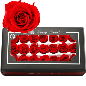 Fai da te materia di fiori di rosa grezza decorazione a cupola regalo 21 pezzi 2 - 3 cm rose mini desktop pianta da giardino rose stabilizzate - Product Image 4