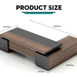 Modern Furniture Manager Desk Workstation Luxury Wooden Executive Office Desk Office <b>Table</b> - Product Image 2