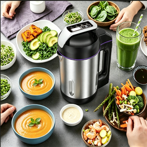 Vente flash : Mélangeur à <span class=keywords><strong>soupe</strong></span> électrique puissant de 1,6 L, 1000 W |   Robot culinaire pour purée nutritive <span class=keywords><strong>maison</strong></span> avec protection anti-cuisson à sec - Product Image 3