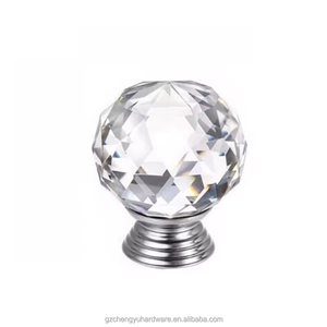 CY-01.04Chengyu Tùy Chỉnh Trong Suốt Đa-Màu Pha Lê Lỗ Duy Nhất Vòng Bóng Loại Kim Cương Xử Lý Núm Pha Lê Xử Lý Knobs - Product Image 5