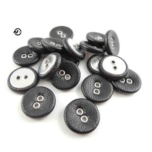 Boutons en aluminium personnalisés à deux trous, recouverts de tissu, avec œillets, attaches décoratives pour vêtements, garnitures pour enfants - Product Image 6