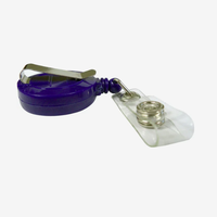 Porte-badge rétractable personnalisé avec logo, clip ceinture, pour événements d'entreprise, vente en gros