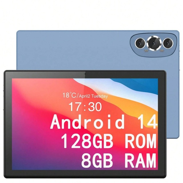 New Styles 10 Inch Tablet Large Memory 8+128GB Android 14 TF Google Tablet with Sim Card 4g for Word Processing