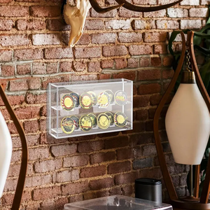 מותאם אישית ברורה קיר אקריליק רכוב תצוגת תג מטבע עבור אספנות - Product Image 2