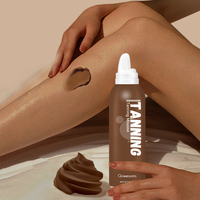 Mousse autobronzante longue durée pour le corps et le visage, bronzage artificiel naturel, logo personnalisé, marque privée