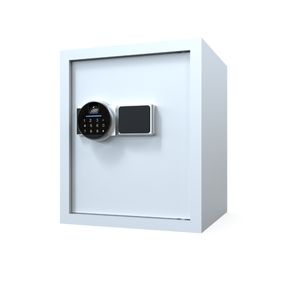 Coffre-fort ignifuge en acier personnalisé avec serrure électronique numérique et à clé, blanc, pour bureau, maison, hôtel, stockage d'objets de valeur - Product Image 4