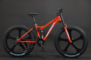 دراجة جبلية من مصنع MTBGO بـ21 سرعة للرجال البالغين مقاس <span class=keywords><strong>26</strong></span>-29 بوصة مع فرامل قرصية و21 سرعة ودراجة ثلجية بإطارات عريضة - Product Image 6