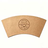 Kundenspezifisch bedruckter Einweg-Pappbecher-Vorlage aus PE-beschichtetem Papier für Einweg-Kaffeebecher, 2-farbig bedrucktes Rohmaterial