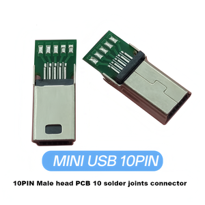 Mini <span class=keywords><strong>USB</strong></span> Loại <span class=keywords><strong>B</strong></span> 10 pin nam nối với PCB Board Hàn Chấm dứt kết nối <span class=keywords><strong>USB</strong></span> cho cáp dữ liệu - Product Image 5