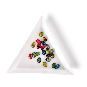 Plaque triangulaire pour la classification de bijoux, plateau pour perles en vrac, outil pour ongles, plateau de présentation de bijoux DIY, plateau de tri - Product Image 4