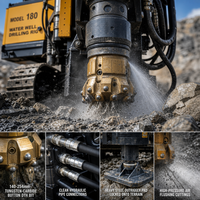 Boîte de vitesses pour foreuse de puits d'eau HDL-180, 55 kW, diamètre de forage 4,5 T, profondeur 180 m, 3950*1630*2250 mm