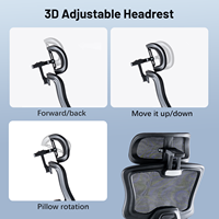 Silla de oficina ergonómica de malla al por mayor, silla de trabajo de respaldo alto con reposabrazos 1D, silla de ordenador a precio de fábrica para venta al por mayor