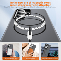 Étui de téléphone protecteur magnétique sans fil en TPU+PC givré de luxe pour S26 Ultra